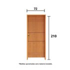Kit Porta De Madeira 210x72cm Batente 14cm Fechadura Golf Bel