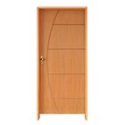 Kit Porta De Madeira 210x72cm Batente 14cm Fechadura Golf Bel