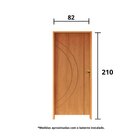 Kit Porta De Madeira 210x72cm Batente 14cm Fechadura Golf Con