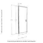 Kit Porta De Madeira 210x72cm Batente 9cm Fechadura Stilo Bel