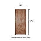 Kit Porta De Madeira 210x80cm Batente 14cm Fechadura Golf Rod