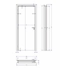 Kit Porta De Madeira 210x80cm Batente Ultra 11cm Arezzo Premi