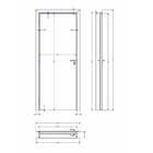 Kit Porta De Madeira 210x80cm Batente Ultra 13cm Novara Premi