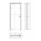 Kit Porta De Madeira 210x80cm Batente Ultra 13cm Rocca Premiu