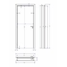 Kit Porta De Madeira 210x80cm Batente Ultra 15cm Lugano Premi
