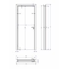 Kit Porta De Madeira 210x80cm Batente Ultra 9cm Lisa Premium