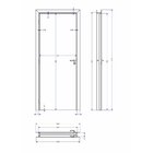 Kit Porta De Madeira 210x80cm Batente Ultra 9cm Novara Premiu