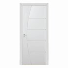 Kit Porta De Madeira 210x80cm Frisada Laqueada Moldufama Aber