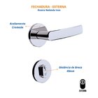 Kit Porta De Madeira 210x80cm Lisa Laqueada Moldufama Abertur