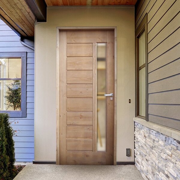 Kit Porta De Madeira 210x82cm Batente 11cm Bbv Eco Uniportas