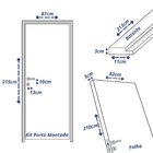 Kit Porta De Madeira 210x82cm Batente 11cm Bbv Eco Uniportas