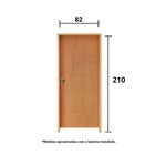 Kit Porta De Madeira 210x82cm Batente 11cm Fechadura Golf Bel