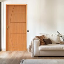 Kit Porta De Madeira 210x82cm Batente 11cm Fechadura Golf Bel