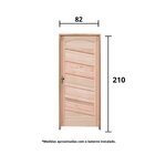 Kit Porta De Madeira 210x82cm Batente 11cm Fechadura Golf Mir