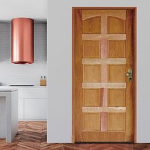 Kit Porta De Madeira 210x82cm Batente 11cm Fechadura Golf Rod