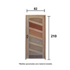 Kit Porta De Madeira 210x82cm Batente 11cm Fechadura Golf Rod