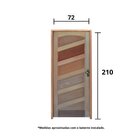 Kit Porta De Madeira 210x82cm Batente 11cm Fechadura Golf Rod