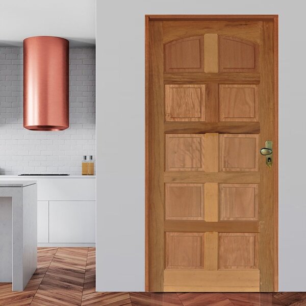 Kit Porta De Madeira 210x82cm Batente 11cm Fechadura Golf Rod