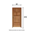 Kit Porta De Madeira 210x82cm Batente 11cm Fechadura Golf Rod