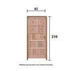 Kit Porta De Madeira 210x82cm Batente 11cm Fechadura Golf Tor