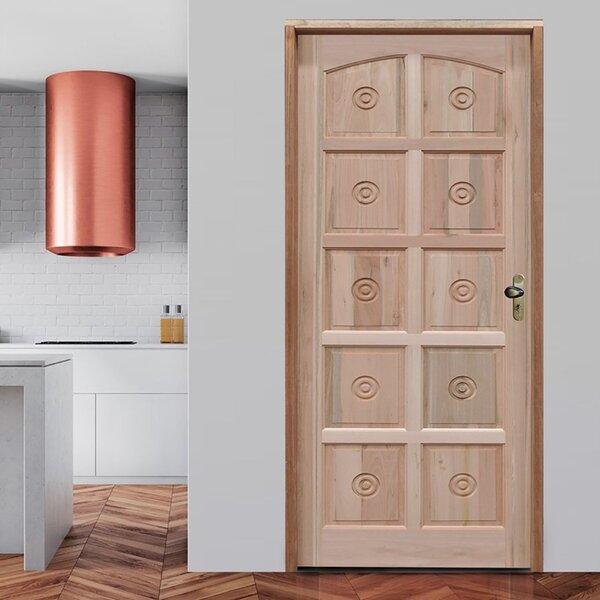 Kit Porta De Madeira 210x82cm Batente 11cm Fechadura Golf Tor