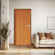 Kit Porta De Madeira 210x82cm Batente 11cm Fechadura Stilo Co