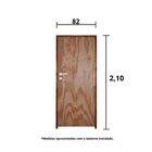 Kit Porta De Madeira 210x82cm Batente 11cm Fechadura Stilo Ro