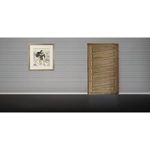 Kit Porta De Madeira 210x82cm Batente 11cm Fechadura Stilo Ro