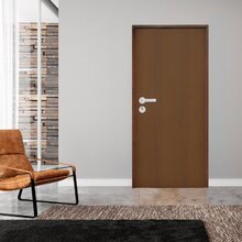 Kit Porta De Madeira 210x82cm Batente 11cm Fechadura Stilo Ro