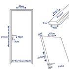 Kit Porta De Madeira 210x82cm Batente 11cm Lisa Primer Unipor