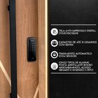 Kit Porta De Madeira 210x82cm Batente 14cm Fechadura Digital