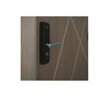 Kit Porta De Madeira 210x82cm Batente 14cm Fechadura Digital