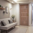 Kit Porta De Madeira 210x82cm Batente 14cm Fechadura Externa