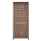 Kit Porta De Madeira 210x82cm Batente 14cm Fechadura Externa