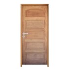 Kit Porta De Madeira 210x82cm Batente 14cm Fechadura Externa