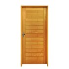 Kit Porta De Madeira 210x82cm Batente 14cm Fechadura Externa