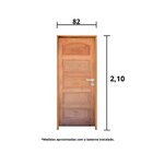 Kit Porta De Madeira 210x82cm Batente 14cm Fechadura Externa