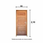 Kit Porta De Madeira 210x82cm Batente 14cm Fechadura Externa