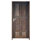 Kit Porta De Madeira 210x82cm Batente 14cm Fechadura Externa