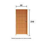 Kit Porta De Madeira 210x82cm Batente 14cm Fechadura Golf Bel