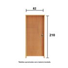 Kit Porta De Madeira 210x82cm Batente 14cm Fechadura Golf Bel