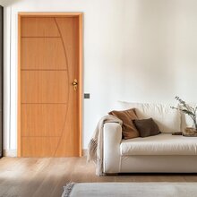 Kit Porta De Madeira 210x82cm Batente 14cm Fechadura Golf Bel