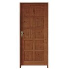 Kit Porta De Madeira 210x82cm Batente 14cm Fechadura Golf Rod