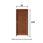 Kit Porta De Madeira 210x82cm Batente 14cm Fechadura Golf Rod