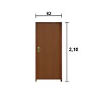 Kit Porta De Madeira 210x82cm Batente 14cm Fechadura Golf Rod