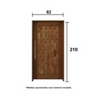 Kit Porta De Madeira 210x82cm Batente 14cm Fechadura Rolete R