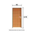 Kit Porta De Madeira 210x82cm Batente 14cm Fechadura Stilo Be