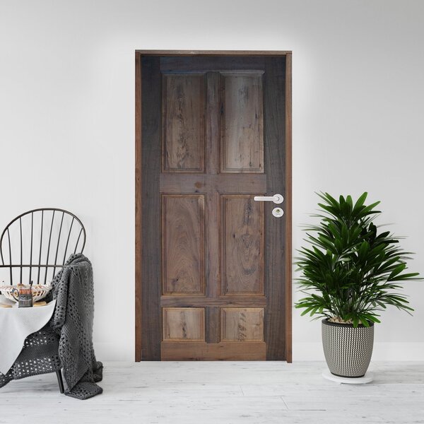 Kit Porta De Madeira 210x82cm Batente 14cm Fechadura Stilo Ro