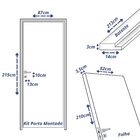Kit Porta De Madeira 210x82cm Batente 14cm Lisa Primer Unipor