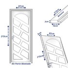 Kit Porta De Madeira 210x82cm Batente 16cm Spazio Eco Uniport